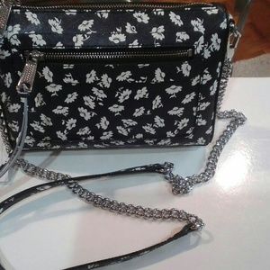 NWT Rebecca Minkoff Avery Crossbody Black &White S